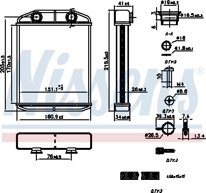 Nissens 707196 - Heat Exchanger, interior heating onlydrive.pro