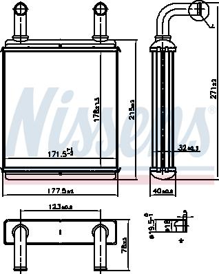 Nissens 707225 - Теплообменник, отопление салона onlydrive.pro