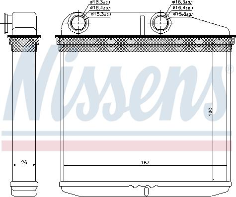 Nissens 71456 - Heat Exchanger, interior heating onlydrive.pro