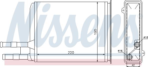 Nissens 73984 - Heat Exchanger, interior heating onlydrive.pro