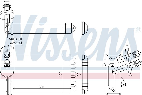 Nissens 73921 - Heat Exchanger, interior heating onlydrive.pro