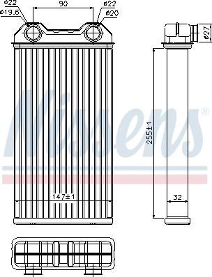 Nissens 73331 - Heat Exchanger, interior heating onlydrive.pro