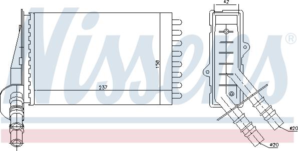 Nissens 73374 - Šilumokaitis, salono šildymas onlydrive.pro