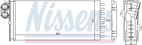 Nissens 73375 - Heat Exchanger, interior heating onlydrive.pro