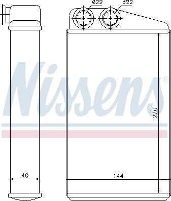 Nissens 73249 - Heat Exchanger, interior heating onlydrive.pro