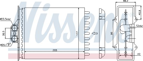 Nissens 72657 - Heat Exchanger, interior heating onlydrive.pro