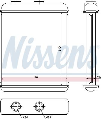 Nissens 72662 - Heat Exchanger, interior heating onlydrive.pro