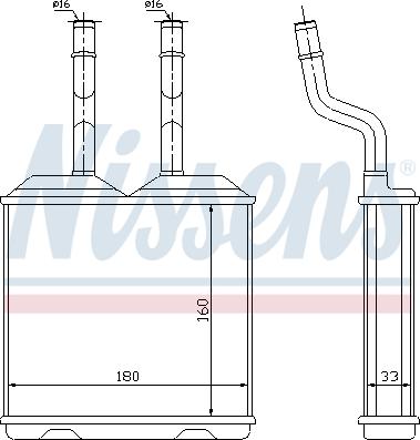 Nissens 72634 - Šilumokaitis, salono šildymas onlydrive.pro