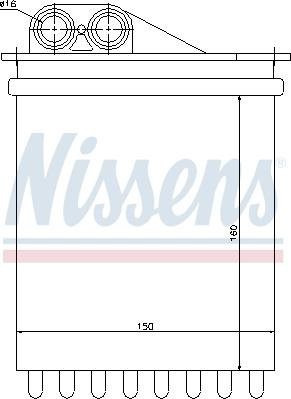 Nissens 72040 - Heat Exchanger, interior heating onlydrive.pro