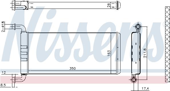 Nissens 72041 - Теплообменник, отопление салона onlydrive.pro