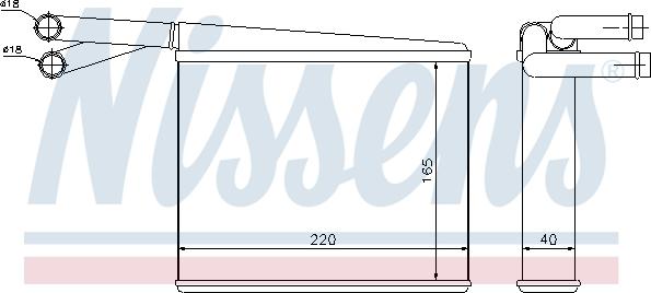 Nissens 72043 - Heat Exchanger, interior heating onlydrive.pro