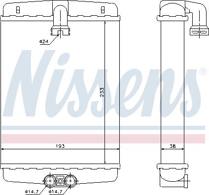 Nissens 72013 - Heat Exchanger, interior heating onlydrive.pro