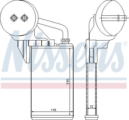 Nissens 72207 - Heat Exchanger, interior heating onlydrive.pro