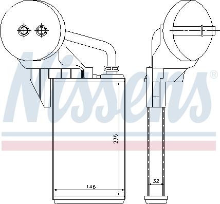 Nissens 72207 - Теплообменник, отопление салона onlydrive.pro