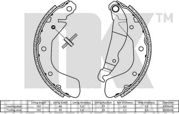 NK 2736797 - Piduriklotside komplekt onlydrive.pro