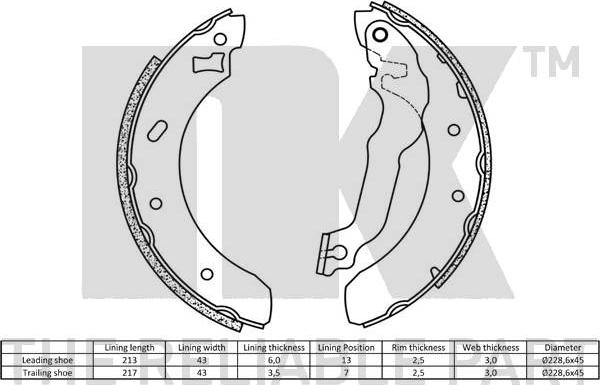 NK 2725537 - Piduriklotside komplekt onlydrive.pro