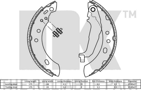 NK 2722543 - Piduriklotside komplekt onlydrive.pro