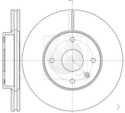 Blue Print ADG043125 - Brake Disc onlydrive.pro