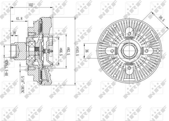 NRF 49596 - Clutch, radiator fan onlydrive.pro