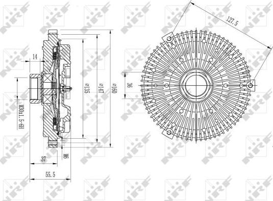 NRF 49593 - Clutch, radiator fan onlydrive.pro