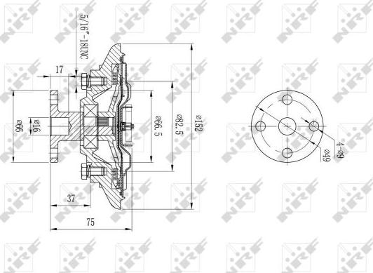 NRF 49592 - Clutch, radiator fan onlydrive.pro