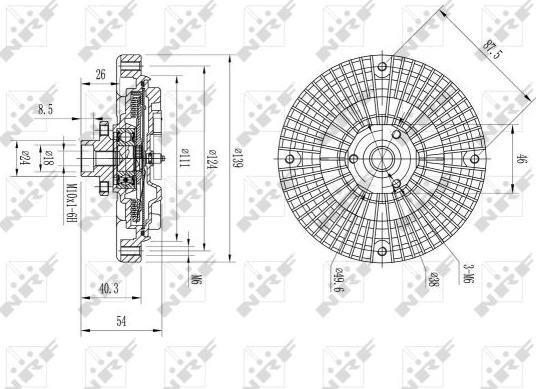 NRF 49566 - Clutch, radiator fan onlydrive.pro