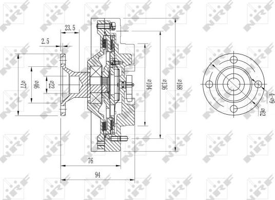 NRF 49579 - Clutch, radiator fan onlydrive.pro