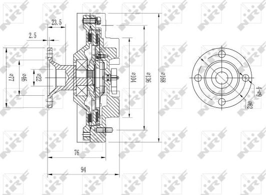 NRF 49621 - Clutch, radiator fan onlydrive.pro