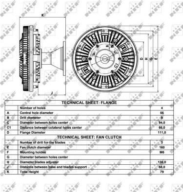 NRF 49063 - Sajūgs, Radiatora ventilators onlydrive.pro