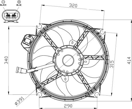 NRF 47965 - Ventilators, Motora dzesēšanas sistēma onlydrive.pro