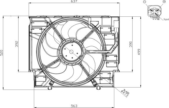 NRF 47960 - Ventilators, Motora dzesēšanas sistēma onlydrive.pro