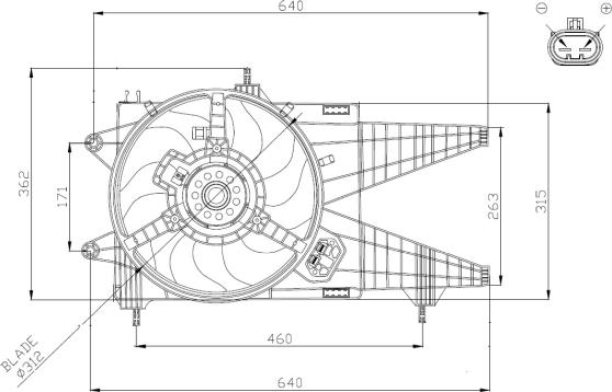 NRF 47963 - Ventilaator,mootorijahutus onlydrive.pro