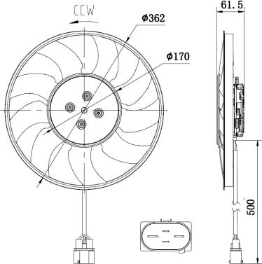 NRF 47931 - Ventiliatorius, radiatoriaus onlydrive.pro