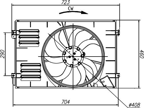 NRF 47925 - Ventilators, Motora dzesēšanas sistēma onlydrive.pro