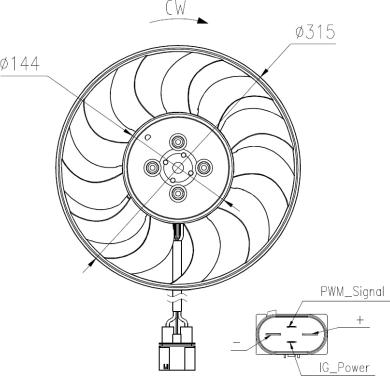 NRF 47970 - Ventiliatorius, radiatoriaus onlydrive.pro