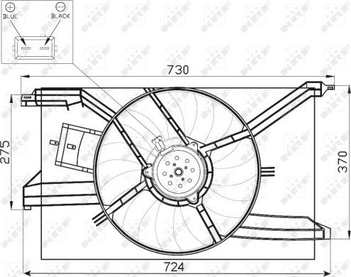 NRF 47458 - Fan, radiator onlydrive.pro