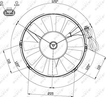 NRF 47467 - Ventilators, Motora dzesēšanas sistēma onlydrive.pro