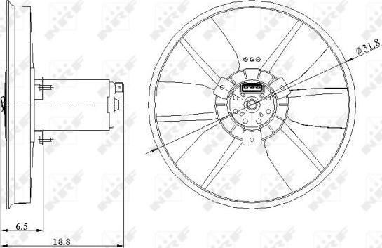 NRF 47401 - Ventilaator,mootorijahutus onlydrive.pro