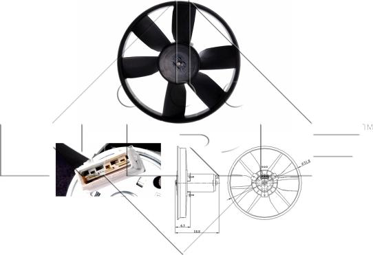 NRF 47401 - Ventilators, Motora dzesēšanas sistēma onlydrive.pro