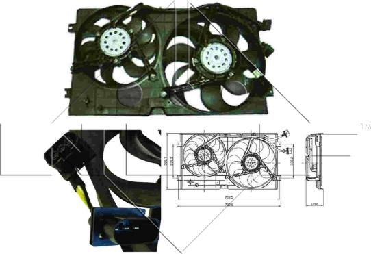 NRF 47403 - Fan, radiator onlydrive.pro