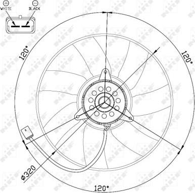 NRF 47480 - Fan, radiator onlydrive.pro