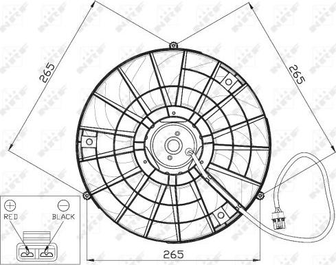 NRF 47483 - Fan, radiator onlydrive.pro