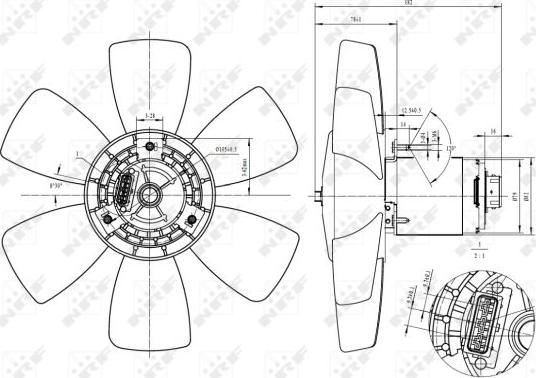 NRF 47429 - Fan, radiator onlydrive.pro