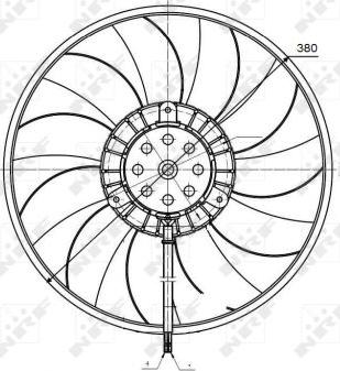 NRF 47422 - Ventilators, Motora dzesēšanas sistēma onlydrive.pro