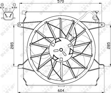 NRF 47529 - Ventilators, Motora dzesēšanas sistēma onlydrive.pro