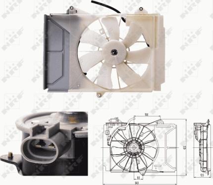 NRF 47697 - Fan, radiator onlydrive.pro