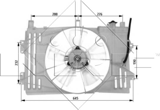 NRF 47053 - Fan, radiator onlydrive.pro