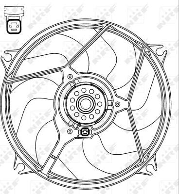 NRF 47069 - Fan, radiator onlydrive.pro