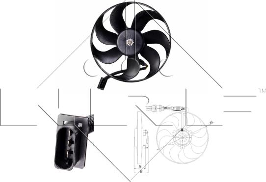 NRF 47064 - Fan, radiator onlydrive.pro