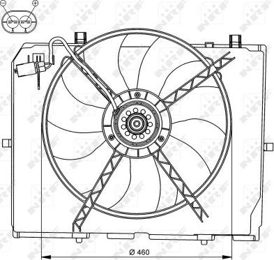 NRF 47066 - Fan, radiator onlydrive.pro